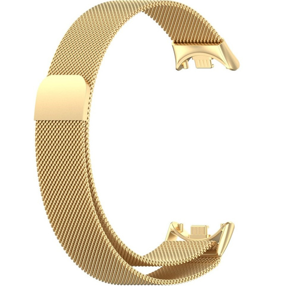 Βραχιόλι Μιλάνου με θήκη για Xiaomi Smart Band 10 / 9 / 8, zlaté