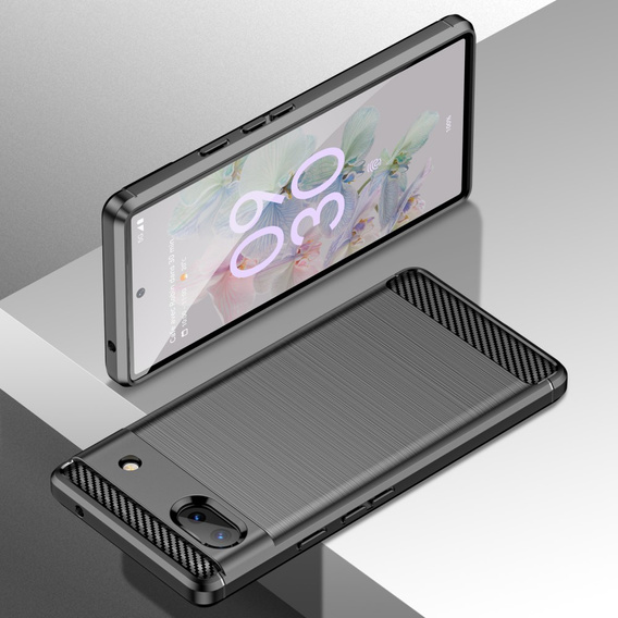 Θήκη για Google Pixel 6A, Carbon, μαύρη