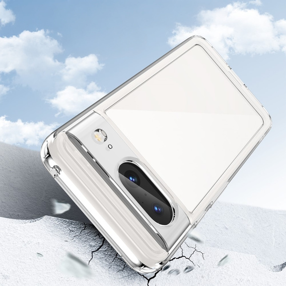 Θήκη για Google Pixel 8, Fusion Hybrid, με προστασία κάμερας, διαφανής