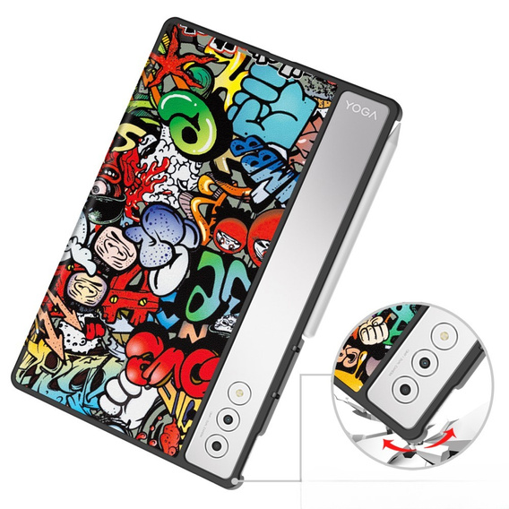 Θήκη για Lenovo Yoga Tab Plus, Smartcase, graffiti