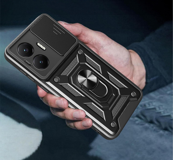 Θήκη για Xiaomi Poco F7, CamShield Slide, μαύρη