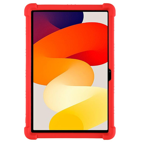 Θήκη σιλικόνης για Xiaomi Redmi Pad SE 11", Impact, θωρακισμένη, κόκκινη