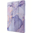 Θήκη για iPad 10.9" 2022 (10 gen.), Smartcase Hybrid, με χώρο για γραφίδα, Marble μωβ