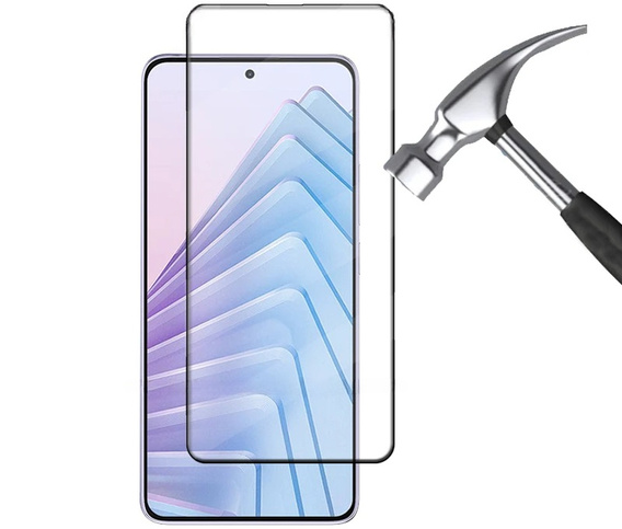 Μετριασμένο γυαλί 3D για Xiaomi Redmi Note 14 5G, μαύρο πλαίσιο