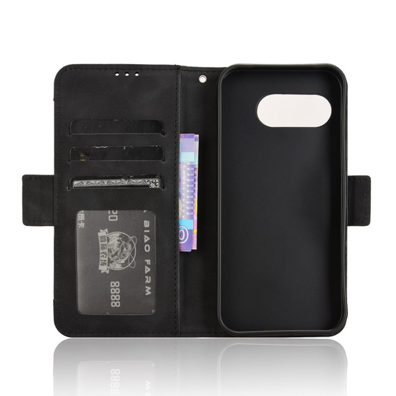 Θήκη με πτερύγιο για T Phone 3 5G, Card Slot, μαύρη