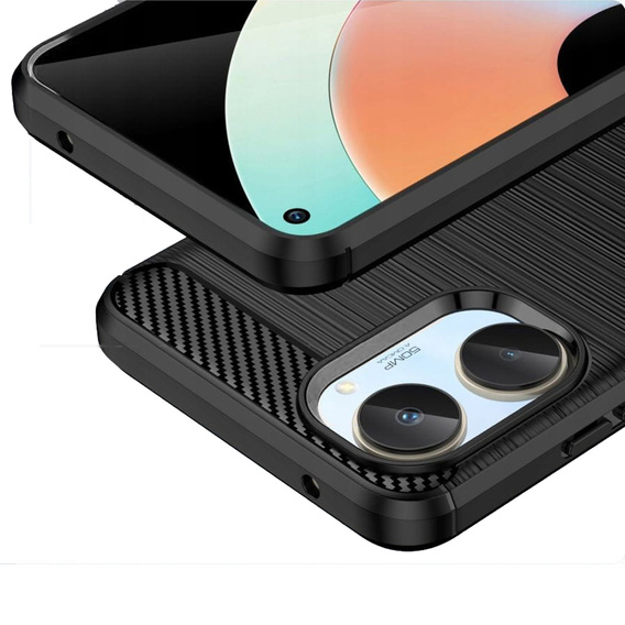 Θήκη για Realme 10 4G, Carbon, μαύρη