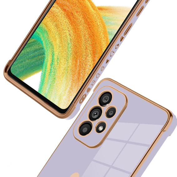 Θήκη για Samsung Galaxy A33 5G, Electro heart, μωβ