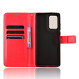 Θήκη με πτερύγιο για Motorola Edge 50 Fusion 5G, Crazy Horse Wallet, κόκκινη