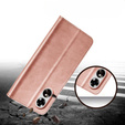 Θήκη με πτερύγιο για Oppo A17, LC.IMEEKE, ροζ rose gold