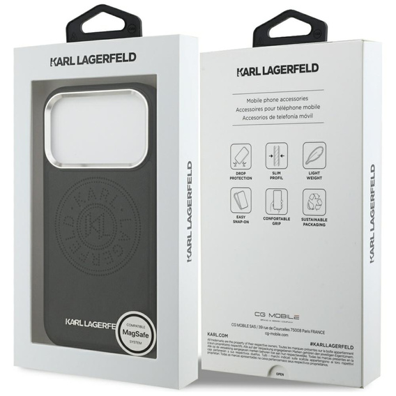 Θήκη Karl Lagerfeld Point & Metal Logo MagSafe για iPhone 17 Pro Max