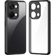 Θήκη για Xiaomi Redmi Note 13 Pro 4G / Xiaomi Redmi Note 14S / Xiaomi Poco M6 Pro 4G, Fusion Hybrid, με προστασία κάμερας, διαφανής / μαύρη