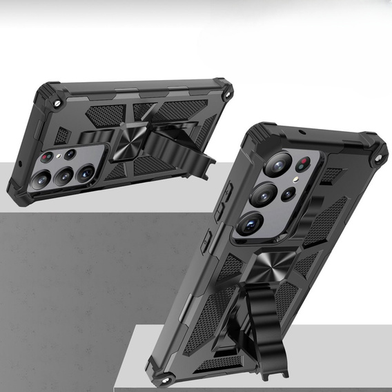 Θήκη για Samsung Galaxy S23 Ultra, Armor Kickstand, μαύρη