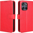 Θήκη με πτερύγιο για Motorola Edge 50 Neo / Motorola ThinkPhone 25, Crazy Horse Wallet, κόκκινη