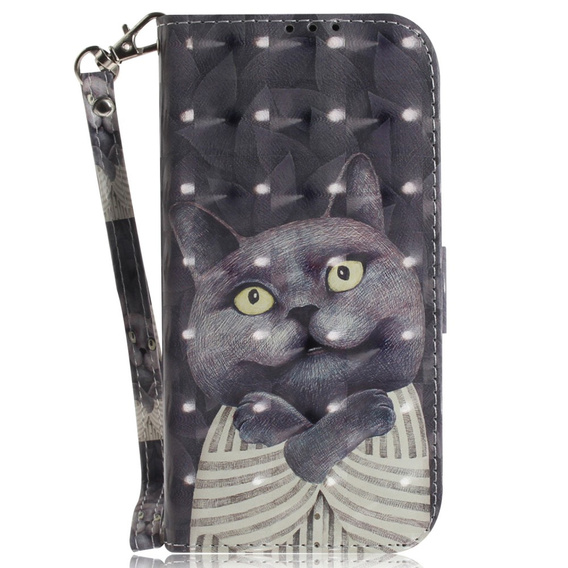 Θήκη με πτερύγιο για Oppo Reno 11F 5G, Wallet, cat
