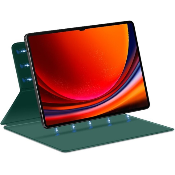 Θήκη για Samsung Galaxy Tab S9 Ultra, Magnetic, πράσινη