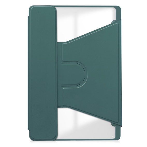 Θήκη πληκτρολογίου για Samsung Galaxy Tab S6 Lite 2024 / 2022 / 2020, Rotary 360° Leather, σκούρα πράσινη