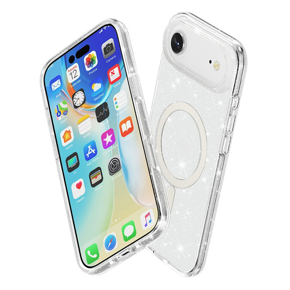 Θήκη για iPhone Air, για MagSafe, γυαλιστερή, διάφανη