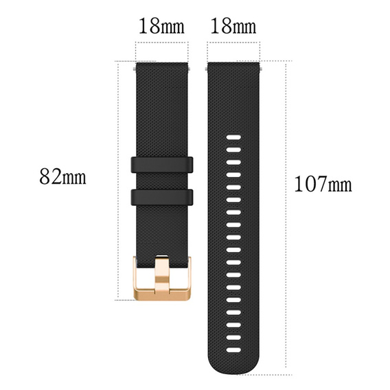 Λουράκι σιλικόνης γενικής χρήσης 18mm