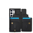 θήκη για Samsung Galaxy S25 Ultra, Leather Flower Card Slot, μαύρη