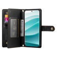 Θήκη με πτερύγιο για Xiaomi Redmi Note 14 Pro 5G / Poco X7 5G, Wallet Zipper Pocket, μαύρη