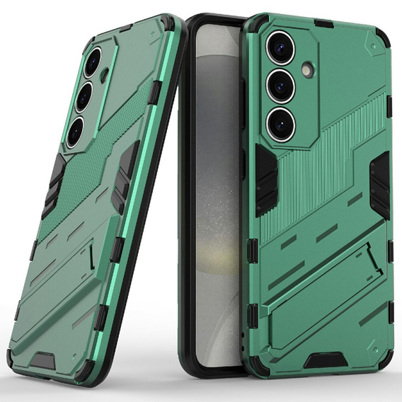 Θήκη για Samsung Galaxy A36 5G, Military kickstand, πράσινη