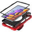 Θήκη θωράκισης για Xiaomi Redmi Pad 2, με βάση και ιμάντα ώμου – κόκκινο-μαύρο