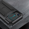 Θήκη για iPhone 15 Plus, R-JUST CamShield Slide, θωρακισμένη, μαύρη