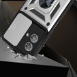 Θήκη για Motorola Edge 40 Neo, CamShield Slide, ασημένιο