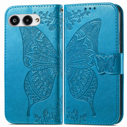 Θήκη με πτερύγιο για T Phone 3 5G, Butterfly, μπλε