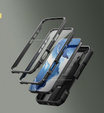 Θωρακισμένη θήκη για iPhone 16, Dexnor CamProtect MagSafe, μαύρη (Δύο πλαίσια)