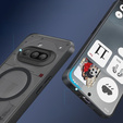Θήκη για Nothing Phone 3A, για MagSafe, ERBORD Μatt Case, μαύρη