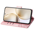 Θήκη με πτερύγιο για Realme 14 Pro 5G, Butterfly, ροζ rose gold