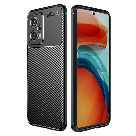 Θήκη για Xiaomi Poco X4 GT 5G, Carbon Gel, μαύρη