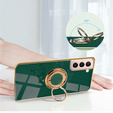 Θήκη για Samsung Galaxy S22+ Plus, Electro Ring, πράσινη