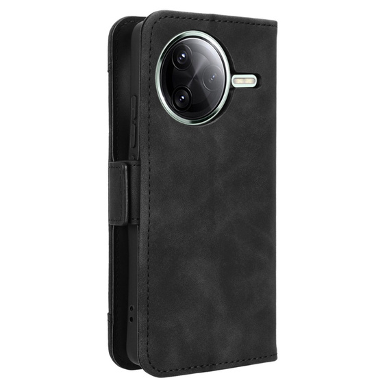 Θήκη με πτερύγιο για Xiaomi Poco F7 Pro, Card Slot, μαύρη