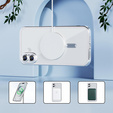 Θήκη για iPhone 16, Electro MagSafe, ασημένια + Γυαλί για την οθόνη