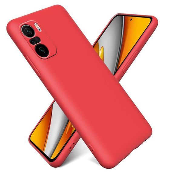 Θήκη για Xiaomi Mi 11i / POCO F3, Silicone Lite, κόκκινη