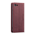 θήκη CASEME για iPhone 7/8/SE 2020/SE 2022, Leather Wallet Case, μπορντό