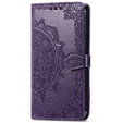 Θήκη με πτερύγιο για Xiaomi Poco F4 GT, Mandala, μωβ