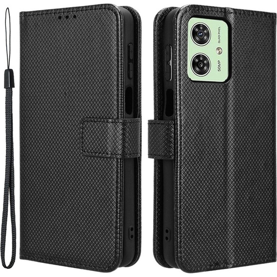 Αναδιπλούμενη θήκη για Motorola Moto G54 5G, Smart Magnet, μαύρο