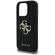 Θήκη GUESS Grained Big 4G και Classic Logo για iPhone 16 Pro