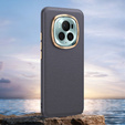 Δερμάτινη θήκη για Honor Magic 6 Pro 5G, leather hybrid, γκρι