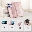 Θήκη με πτερύγιο για Xiaomi Redmi 15C 4G/LTE, Butterfly, ροζ rose gold