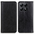 Θήκη για Xiaomi 14T, Wallet Litchi Leather, μαύρη