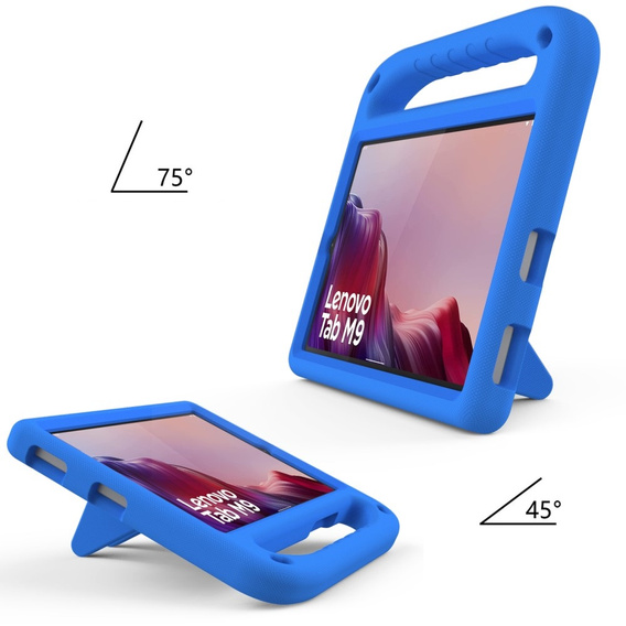 Παιδική θήκη για Lenovo Tab M9, παιδική θήκη με λαβή, μπλε