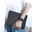 Θήκη + πληκτρολόγιο Apple iPad Pro 13" 7 gen. 2024, Dux Ducis TouchPad Leather Pen Slot, μαύρη