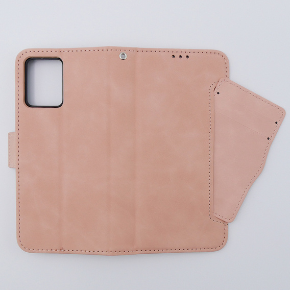 Θήκη με πτερύγιο για Motorola Moto G54 5G, Card Slot, ροζ