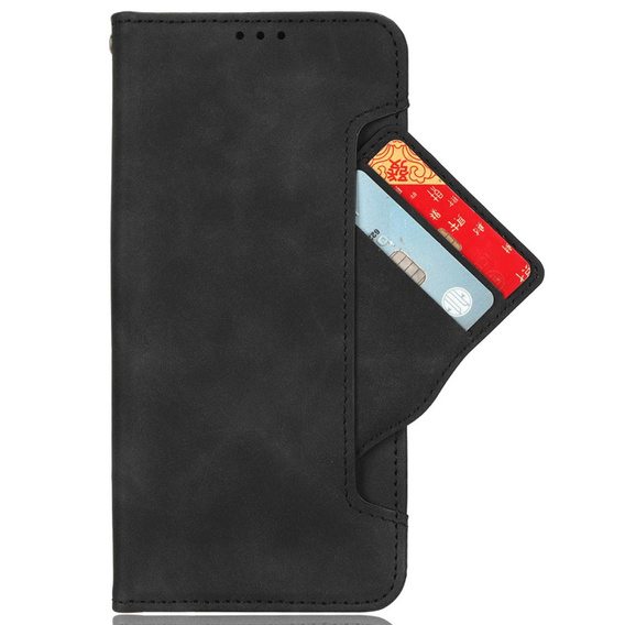 Θήκη με πτερύγιο για Xiaomi Redmi 14C / Xiaomi Poco C75, Card Slot, μαύρη