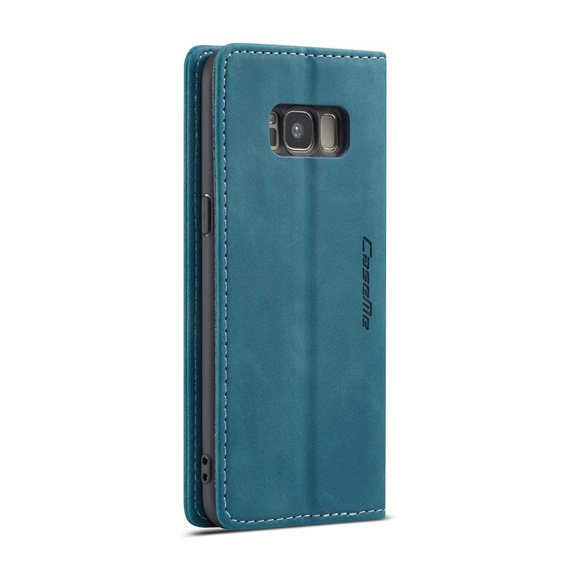 θήκη CASEME για Samsung Galaxy S8, Leather Wallet Case, μπλε
