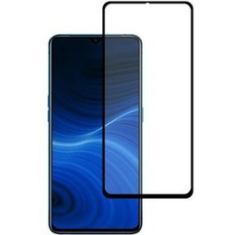 Mocolo Full Glue μετριασμένο γυαλί για Realme 6 Pro, μαύρο πλαίσιο
